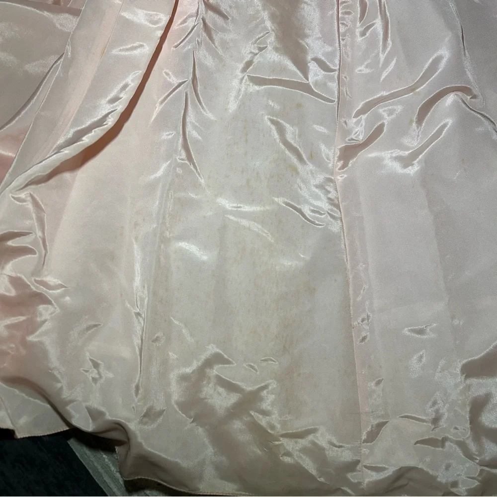 Gunne Sax Blush Satin Dress - Picture 8 of 8